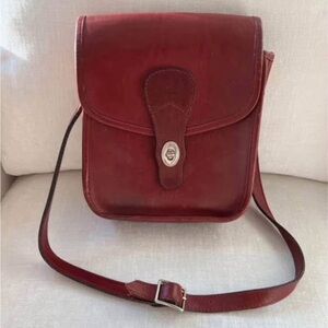 Vintage Genuine Leather Saddle Crossbody Bag